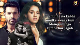 Maine Tera Naam Dil Rakh Diya  Dil LYRICS Raghav Chaitanya  Ek Villain Returns  JohnDisha [upl. by Nylehtak]