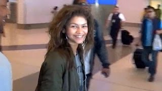 Zendaya Talks About Turning Oscars Controversy Into A Good Thing At LAX [upl. by Nesahc235]