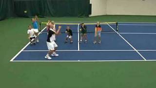 Youth Tennis  Ages 7 amp 8 Dynamic Warm Up [upl. by Ahsinid256]