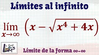 Limites en el infinito  Ejercicio 4  La Prof Lina M3 [upl. by Munroe]