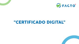 SOLUCIÓN CERTIFICADO DIGITAL  FACTO [upl. by Robson998]