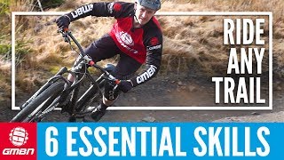 6 Essential Skills To Ride Any Basic Mountain Bike Trail  MTB Skills [upl. by Reilly]