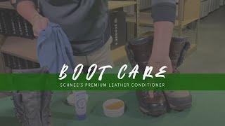 Schnees Boot Care  Premium Leather Conditioner [upl. by Lleda]