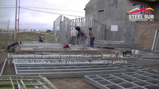 Montaje de una estructura en steel framing [upl. by Aloiv314]