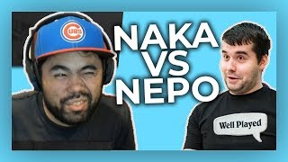 Naka v Nepo  Epic Blitz Match between two Super Grandmasters [upl. by Eiltan]