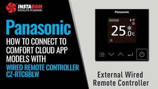 How to connect to Panasonic Comfort Cloud App Models with wired remote controller CZ RTC6BLW [upl. by Claudine]