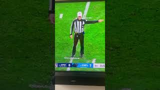 Shawn Hochuli says false start penalty in German [upl. by Oberg]