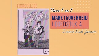 Economie HAVO 45  Markt en Overheid  Hoofdstuk 4 hoorcollege [upl. by Adham]