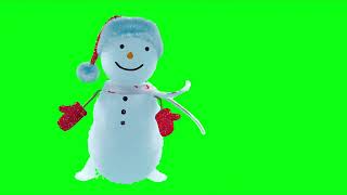 Snowman 1 4k green screen [upl. by Buna]