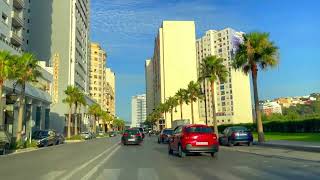 Tangier 2022 driving downtown  4K HDR  Morocco Africa Person Walking [upl. by Lizzie]