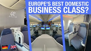 Air Europa  Business Class  B7879  Barcelona  Madrid [upl. by Ahsekyt]