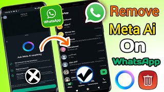 How To Remove Meta AI from WhatsApp  Delete Meta Ai in WhatsApp [upl. by Aelsel]