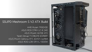 SSUPD Meshroom S V2 ATX motherboard Build [upl. by Swithin899]