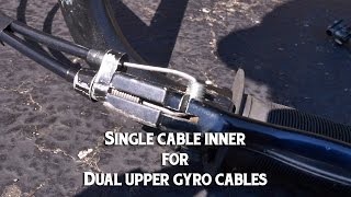 BMX HOW TO  Single Inner for Dual Upper Gyro Cables [upl. by Thera]