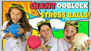 How to Make Giant Oobleck Stress Balls [upl. by Atteuqram]