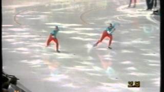 Winter Olympic Games Calgary 1988  500 m Henriksen  Pierce [upl. by Eeryk721]