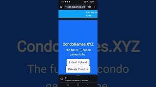 Condo games Roblox I cant play upload [upl. by Serles]