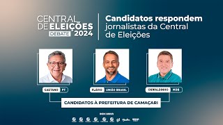 Candidatos à prefeitura de Camaçari respondem perguntas de jornalistas I Central de Eleições 2024 [upl. by Adnilreh]