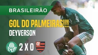 GOL DEYVERSON  PALMEIRAS X FLAMENGO  1211  BRASILEIRÃO 2017 [upl. by Perrine]