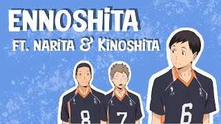 Haikyuu TikTok Compilation  Ennoshita is a promising captain ft Narita and Kinoshita senpais ❤️ [upl. by Wieren]