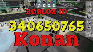 KONAN Roblox Song Codes [upl. by Ahsauqram]