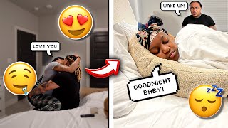 LEADING MY BOYFRIEND ON THEN GOING TO SLEEP PRANK GETS WILD [upl. by Carree]