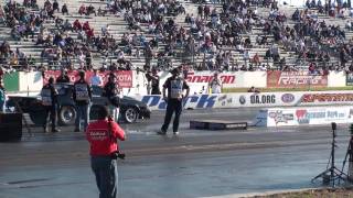 Shakedown at Etown Dave Hance 222Mph run Drag Radial 1st round [upl. by Ahsote]