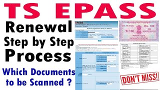 TS EPASS Scholarships For Renewal Registration [upl. by Sjoberg]