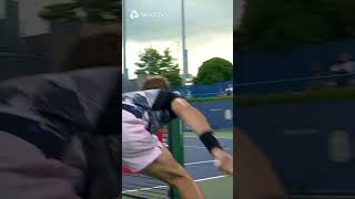 Stefanos Tsitsipas Goes Around The Net [upl. by Macgregor301]