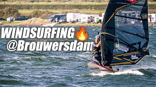 🔥OVERPOWERED WINDSURFING at the BROUWERSDAM  NETHERLANDS [upl. by Noxaj]