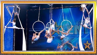 Vienen de PORTUGAL a hacer IMPRESIONANTES ACROBACIAS  Audiciones 6  Got Talent España 2019 [upl. by Jaine]