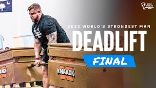 DEADLIFT FINAL  2023 Worlds Strongest Man [upl. by Eimoan]