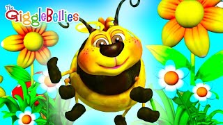 A Busy Bumble Bee  Nursery Rhymes For Kids  GiggleBellies [upl. by Hassadah444]