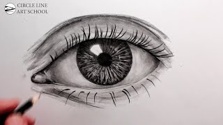 How to Draw a Realistic Eye Narrated for Beginners [upl. by Gregorio]