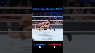 Every Brock Lesnar VS Goldberg Match Ever shorts wwe goldberg brocklesnar legends [upl. by Meda]