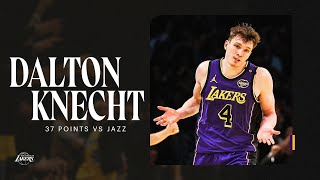 Dalton Knecht ERUPTS for 37 points NINE 3pointers Ties Rookie Record  Los Angeles Lakers [upl. by Ebenezer]