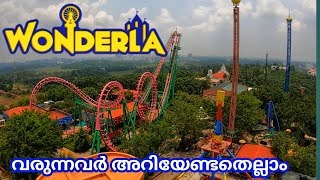 വണ്ടർലയിൽ വരുന്നവർ അറിയേണ്ടതെല്ലാം  Wonderla Amusement Theme Park Kochi  Wonderla kochi  4K [upl. by Constancy]