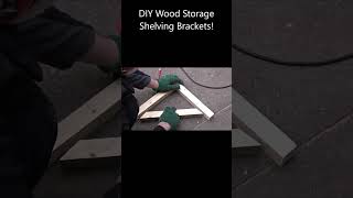 Making Wood Storage Shelving Brackets shorts [upl. by Atinaej771]