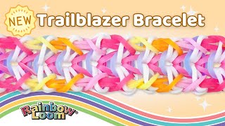 NEW Trailblazer Rainbow Loom Bracelet Tutorial by Angelynn TutorialsByA™  Advanced Level Design [upl. by Enilesoj623]