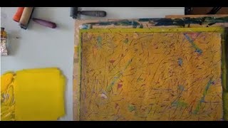 Demonstration of Woodcut printmaking without a press  monotype [upl. by Mayer]