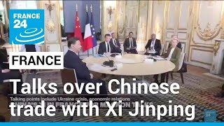 Macron Von der Leyen press Chinas Xi on trade in Paris talks • FRANCE 24 English [upl. by Guillermo585]