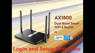 Cudy X6 AX1800 Dual Band WiFi 6 router Setup [upl. by Orva]