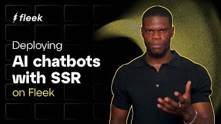 Deploy an AI Chatbot with SSR on Fleek Nextjs Hosting Simplified [upl. by Kola]