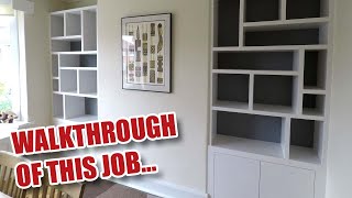 Making Random Design Alcove Shelving  Full Walkthrough [upl. by Naihtsirc]