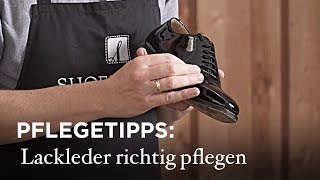 Lackleder richtig pflegen [upl. by Symon]