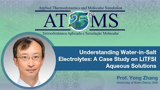 Understanding WaterinSalt Electrolytes A Case Study on LiTFSI Aqueous Solutions [upl. by Nabi]