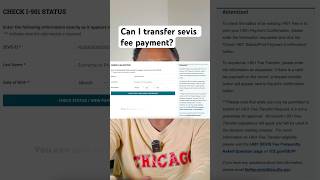 Can I transfer sevis fee payment f1visainterview [upl. by Aunson167]