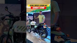 Royal Enfield Scram 440 Exhaust Sound  BikeWale shorts scram440 [upl. by Nocaed]