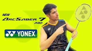 Yonex Arcsaber 7 pro review and Unboxing  In hindi  Most underrated racket [upl. by Maiah]