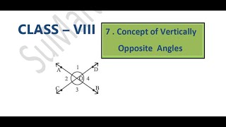 Class 8  WBBSE Concept of Vertically Opposite Angle English Version Koshe Dekhi – 7 [upl. by Kiyohara]